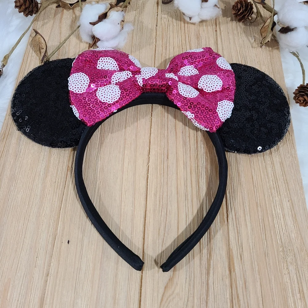 🐭🐭NEW🐭🐭ADORABLE!! MINNI MOUSE EARS Headband in PINK